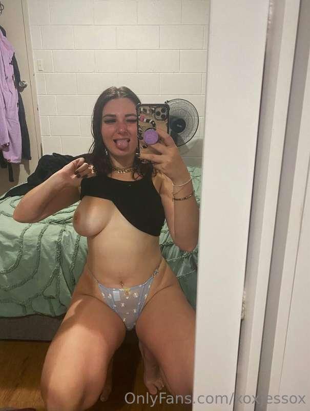 Who wants to suck on my tit first? 😜