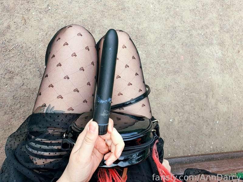 I made myself cum right in the middle of the park. Would you lick my toy?