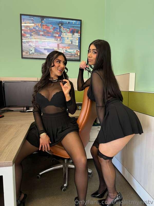 Your naughty secretaries are trying to get your attention, w..