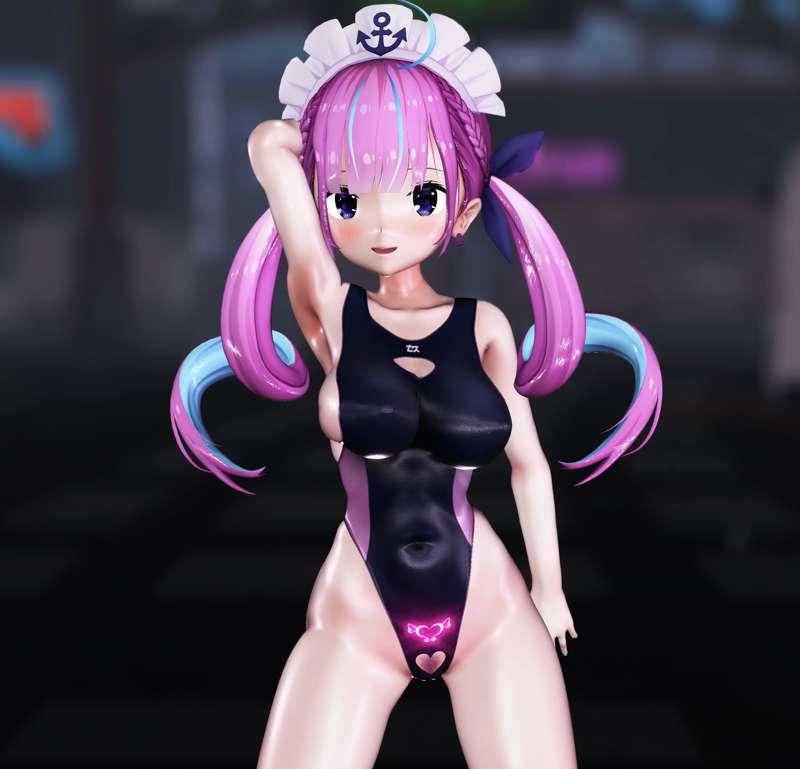 アクアDanceVer　全裸　$10