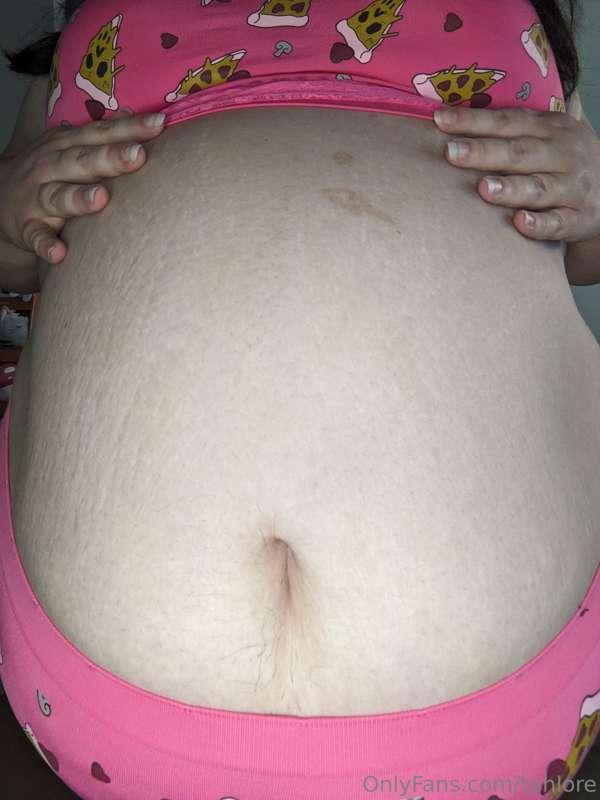 I'm obsessed with my belly button. I can't help but play wit..