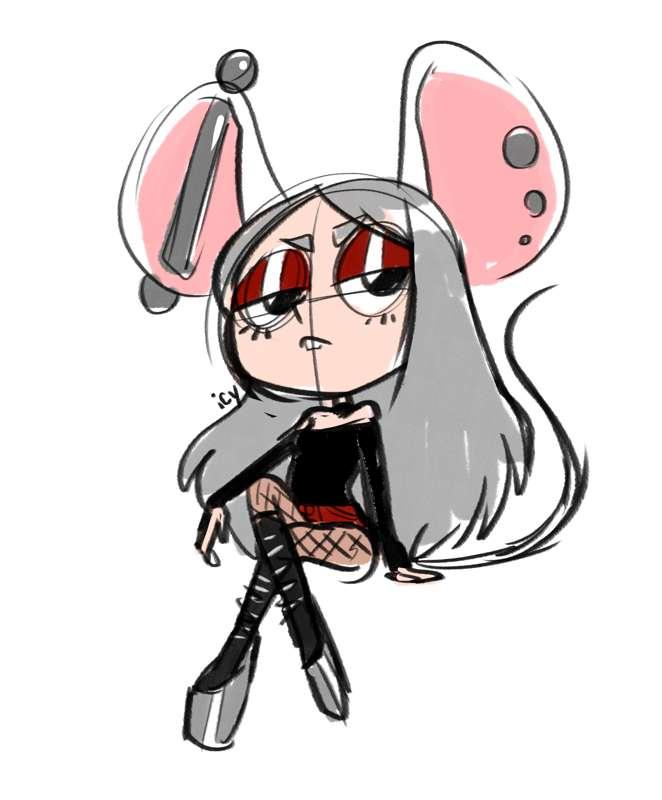 Kat Chibi Sticker WIP