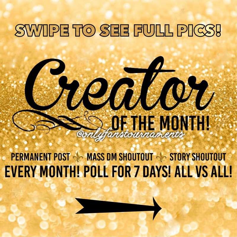 Who will be our December’s… 
**CREATOR OF THE MONTH? ⚜️**
──..