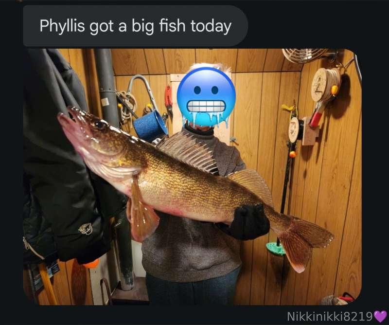 Random Life MomentLook at the gigantar fish my aunt caught y..