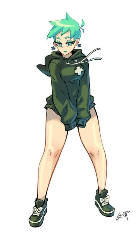 Mint in sweater 