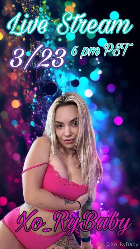 Join me Tonight at 6pm 🥰