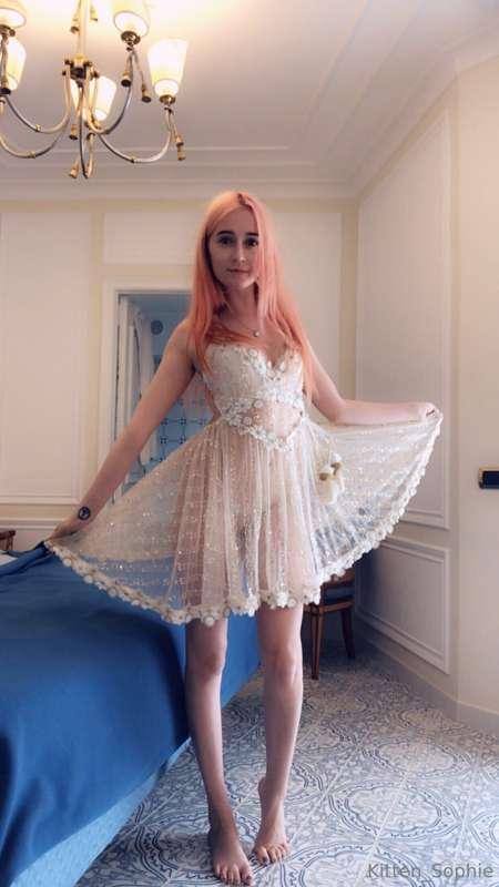 Enjoy these photos of me naked in a sheer dress <3