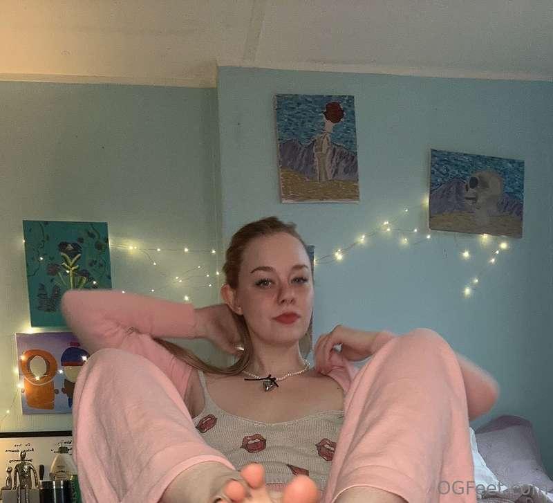 My feet are up. Your place? Still on the floor <3