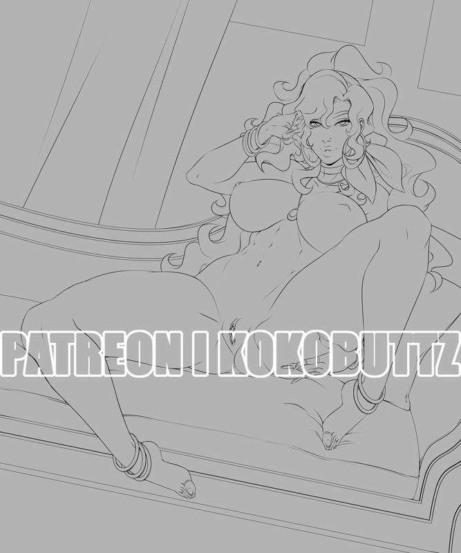 January Pinup 2 WIP: Esmeralda