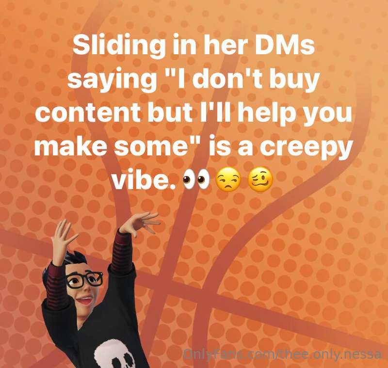 It is a creepy vibe that I don’t respond well too 😛🫨🤷🏽‍♀️  P..