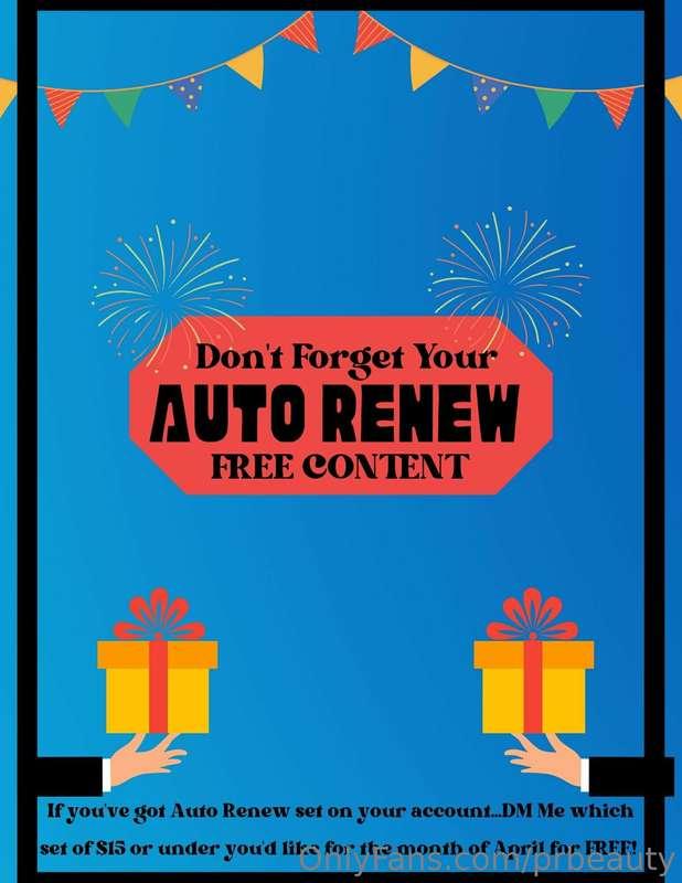 AUTO RENEW GROUP‼️
Don't forget your rewards❤️