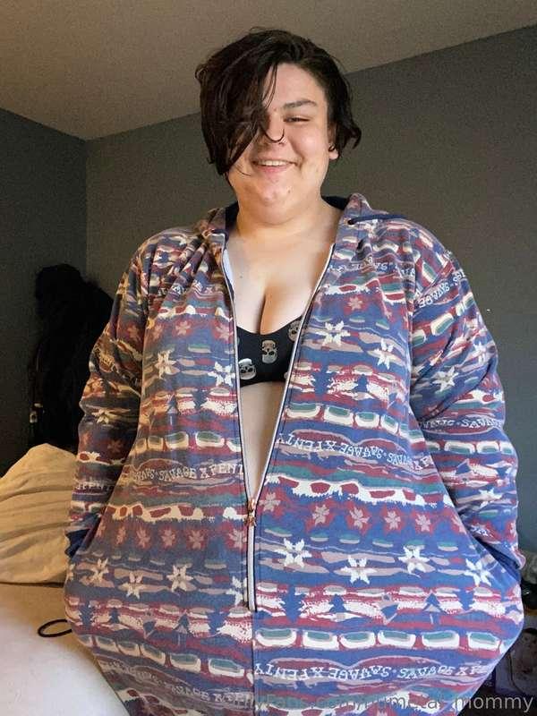 I love wearing this onesie with only a bra on underneath. So..