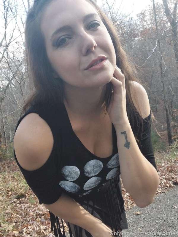 The full moon makes me so horny! I went for a hike wearing p..