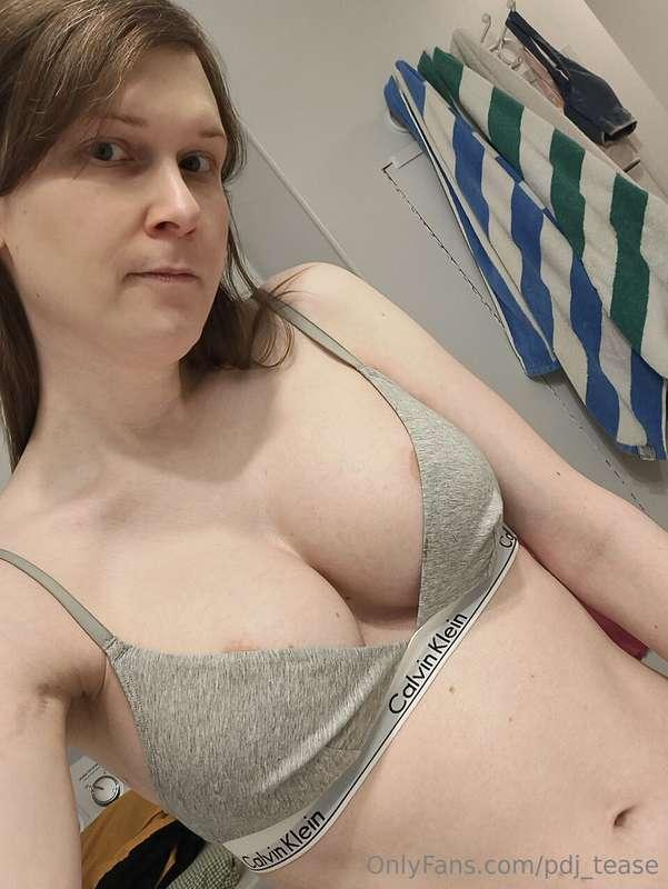 Bra too small, if it was supportive enough, it'd be perfect,..