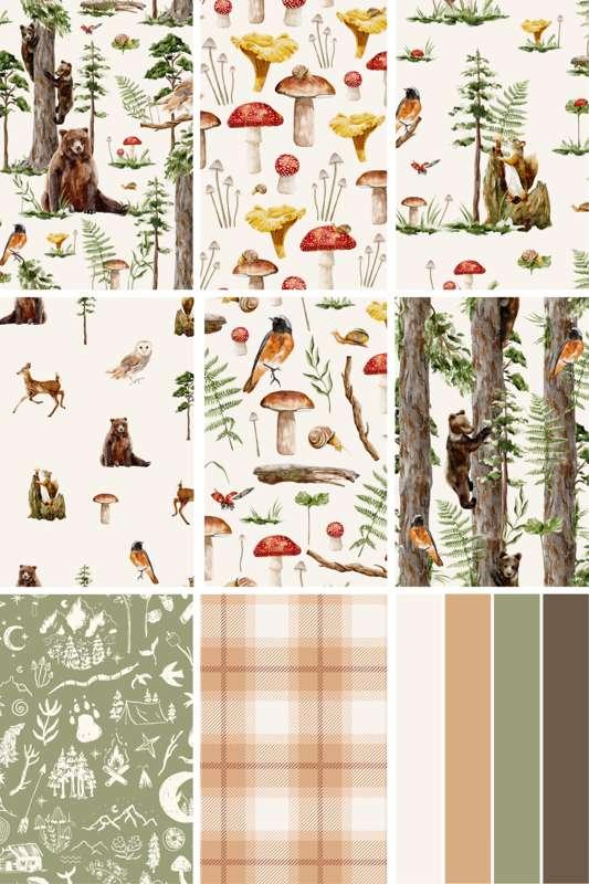 ENCHANTED FOREST COLLECTION | 8 wallpaper prints