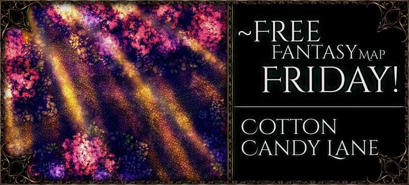 {Free Fantasy Map Friday: Cotton Candy Lane!} 50x38