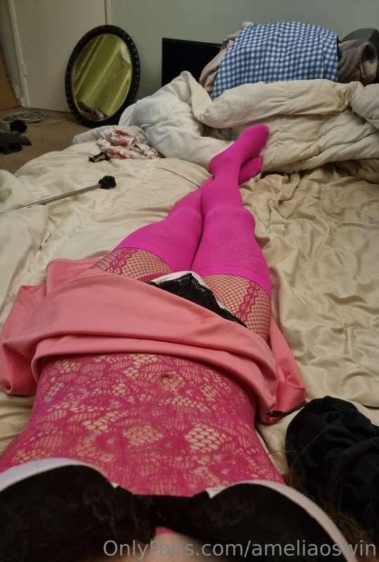 Pink bodystocking x