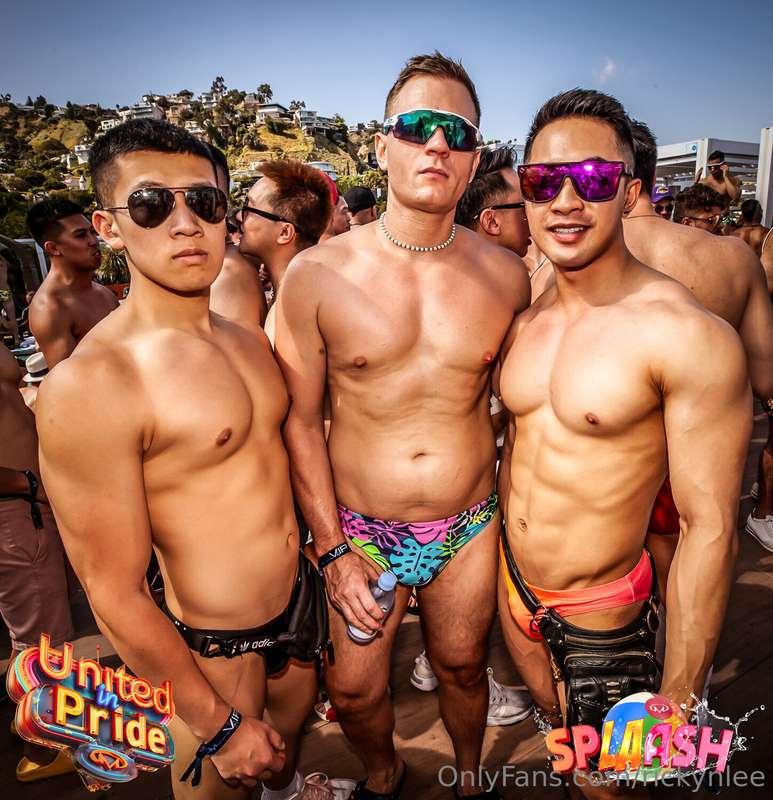 LA Pride pool party w/ @elishawxxx and @theofinn 😉