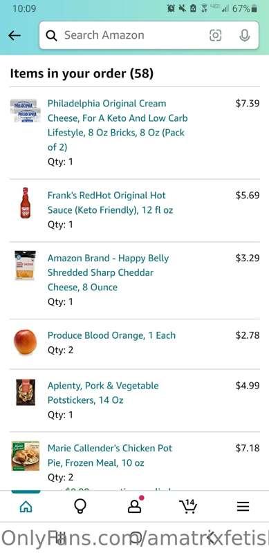 I got a lot of groceries this weekend, about 250 dollars wor..