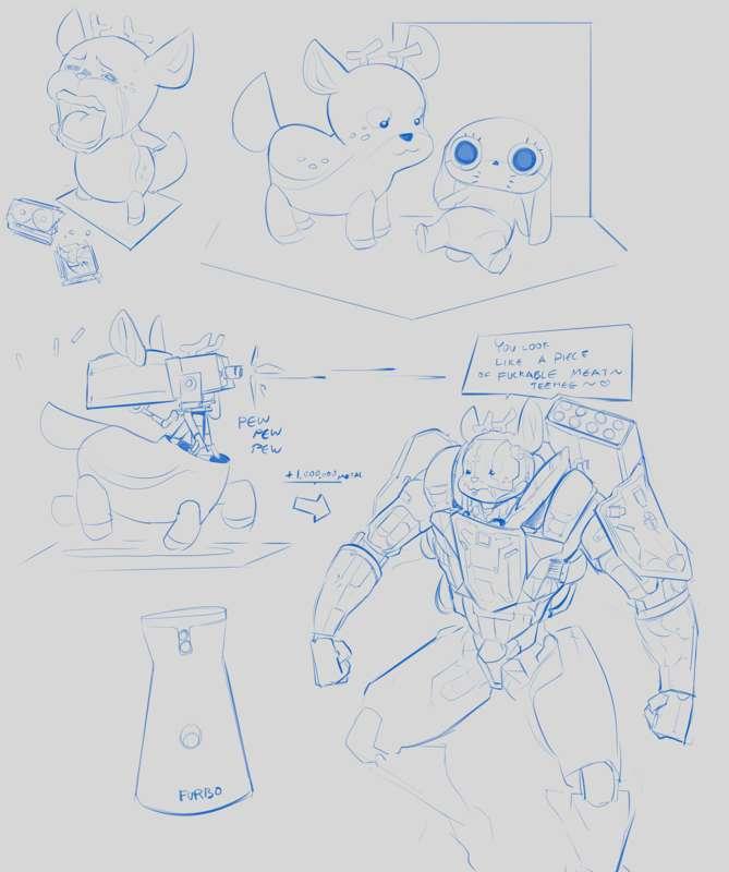 Deer Bean Series! - SKETCHES - October 27th 