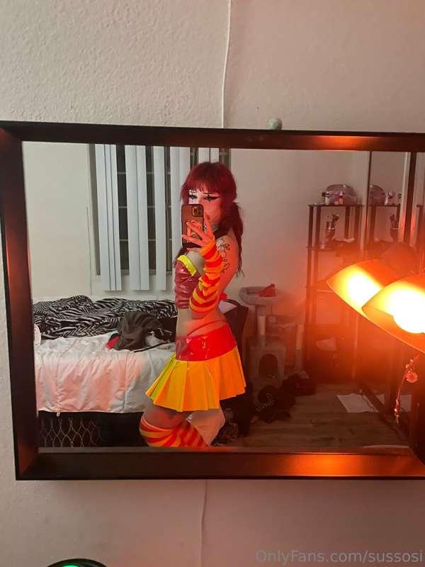 check dms for the spicy tiktoks i sent out in this outfit <3