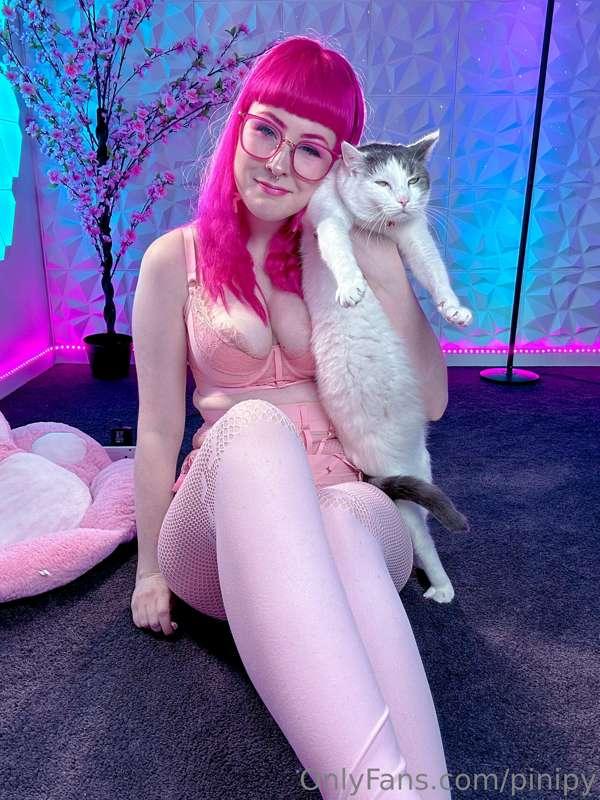 Here are a ton of bloopers with my cat from the new set hehe