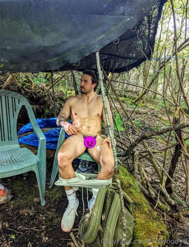 Camping out 😉😈