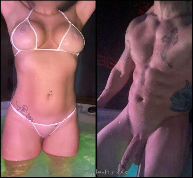 I think we’re about to buy me all new see thru bikinis, so t..