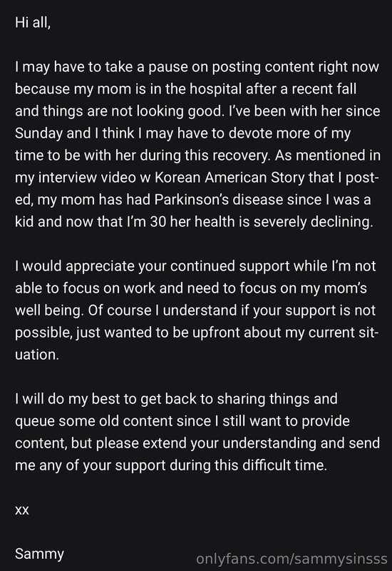 Hi all,  I may have to take a pause on posting content right..
