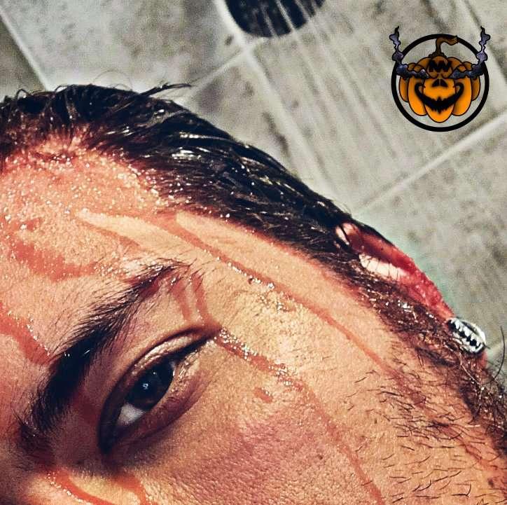 Just rinsing the blood off. Don't mind me. 😈
