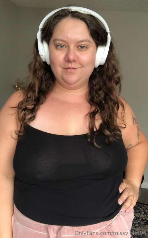 Listening to something naughty 😈 