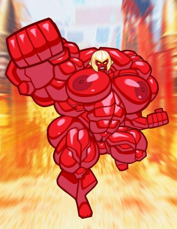 Marisa 6 Red She-Hulk version