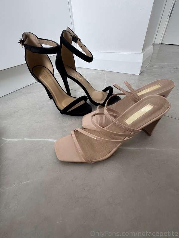 Can’t complete the outfit without a cute pair of heels, thes..