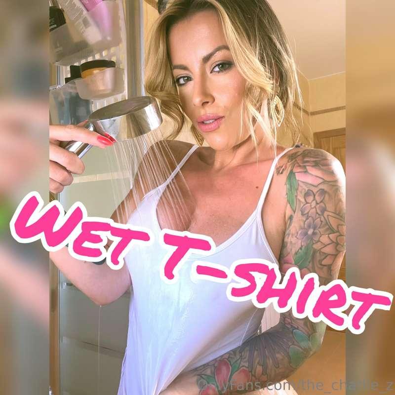 # 4 WET T-SHIRT VIDEOS   💦 wet sheer shirt - 5 mins  💦wet ve..