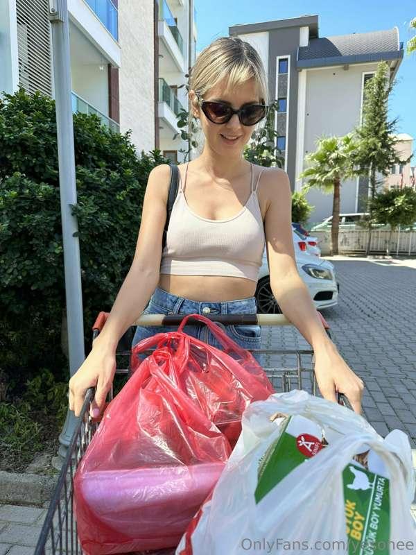 Today was quite a hot day, can you help me bring my shopping..