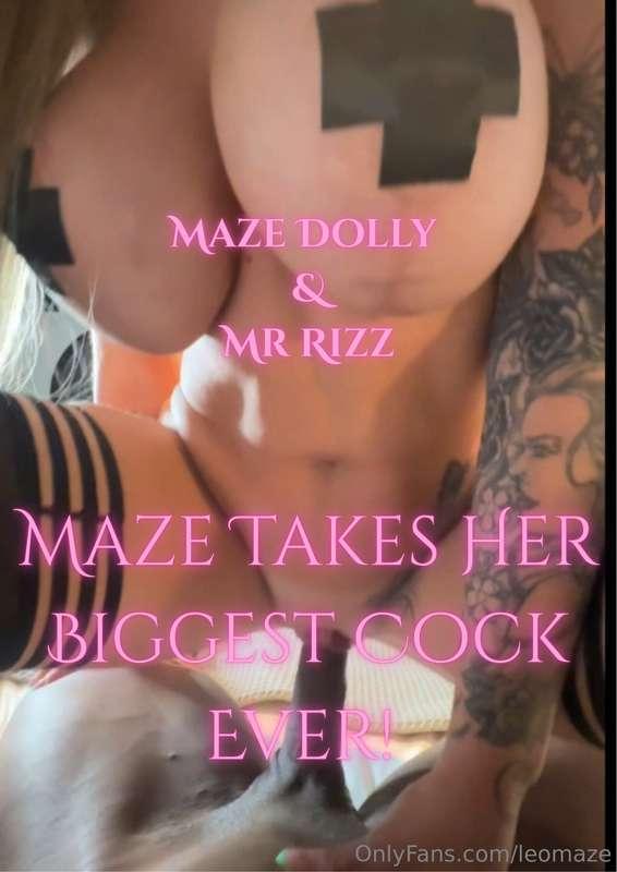 MAZE X MR RIZZI GOT FUCKED BY THE BIGGEST COCK TO DATE!!MR R..