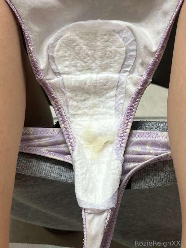 I keep my panties clean, but I get really wet & creamy as al..