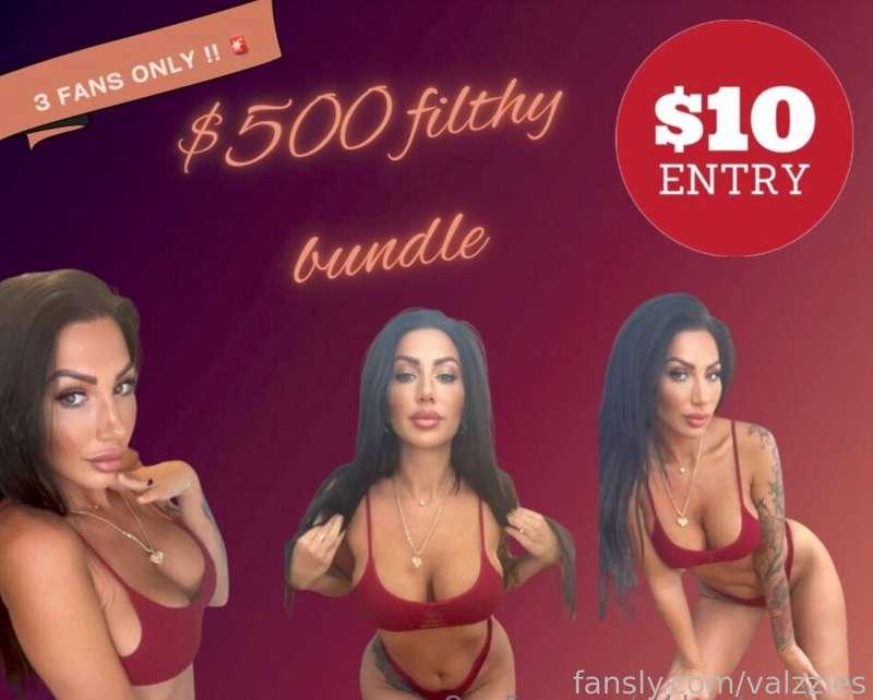 $10 ENTRY FOR 5 PEOPLE !!
$500 BUNDLE 90% OFF ⬇️