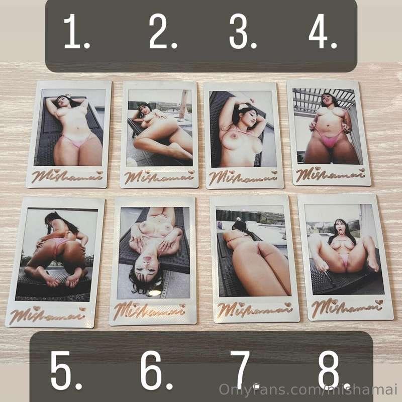 Heads up! Polaroids from my last shoot are on my store Misha..