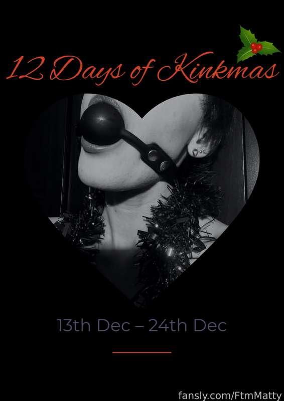 Excited to announce that from 13th Dec - 24th Dec, I will be doing the #12DaysofKinkmas 😈 To celebrate how far I’ve come as a creator this year, I want to push the limits of pleasure and share it with all of you ❤️

The days will run as follows:
Day 1 - Overindulgence (food)
Day 2 - Tinsel Restraint
Day 3 - HaPEE Holidays
Day 4 - Make Me Melt (waxplay)
Day 5 - Christmas Spanking
Day 6 - Festive ASMR
Day 7 - Christmas Humper (dry humping)
Day 8 - Reindeer Kisses (collar)
Day 9 - Mistle Toes
Day 10 - Human Present
Day 11 - Down My Chimney (anal)
Day 12 - Santa Claus is Cumming to Town

Let me know what kinks you’re most excited for! I don’t know about you but I can’t wait to begin 💋

#christmas #kink #12DaysofKinkmas #pussy #trans #transgender #voyeur #ftm #bigclit #lgbt #queer #bondage #ass
