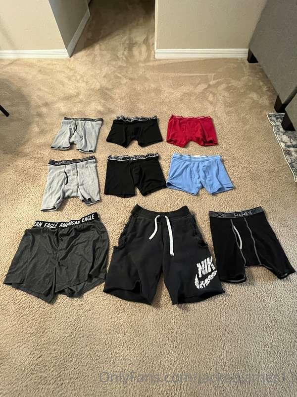 One pair of black Calvin’s has been sold already but the oth..
