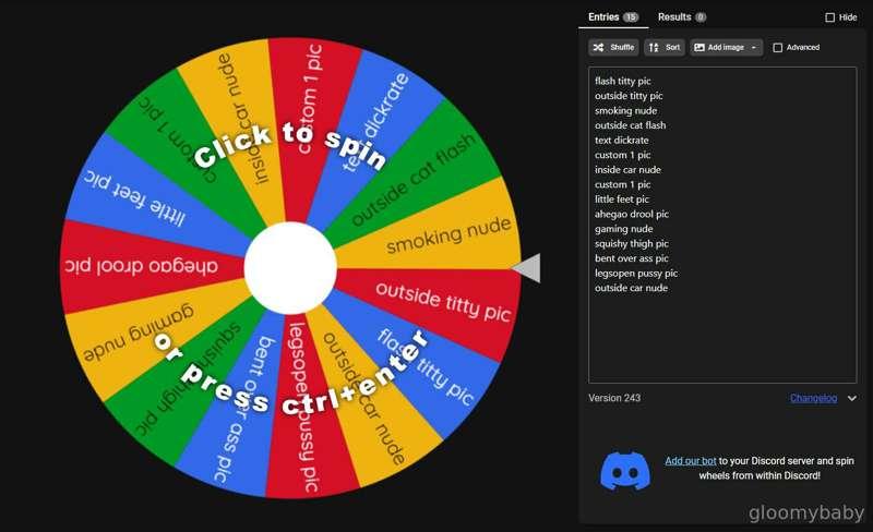 I have a little game for us to play!!
Its $5 for one spin or..