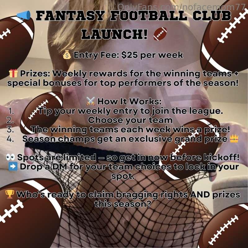 📣 Fantasy Football Club Launch! 🏈💰 Entry Fee: $25 per week🎁 ..