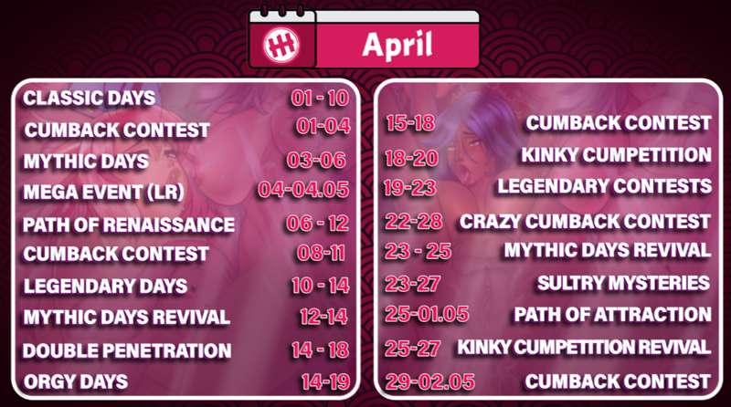 Events Calendar April 2024