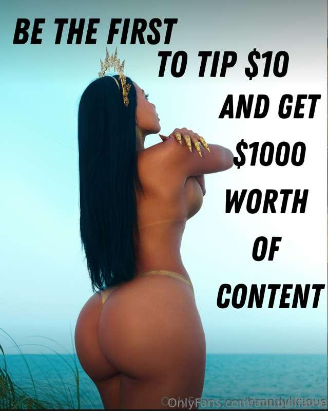 𝐇𝐞𝐲 𝐛𝐚𝐛𝐲! FIRST PERSON to tip $10 will receive $1000 of my h..