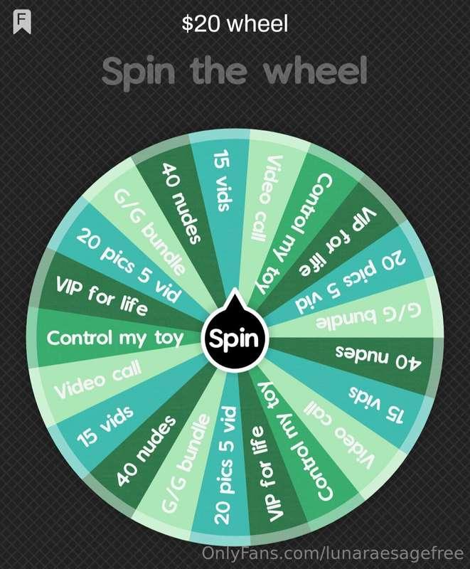 NEW WHEEL 🥵 tip here and get whatever it lands on!