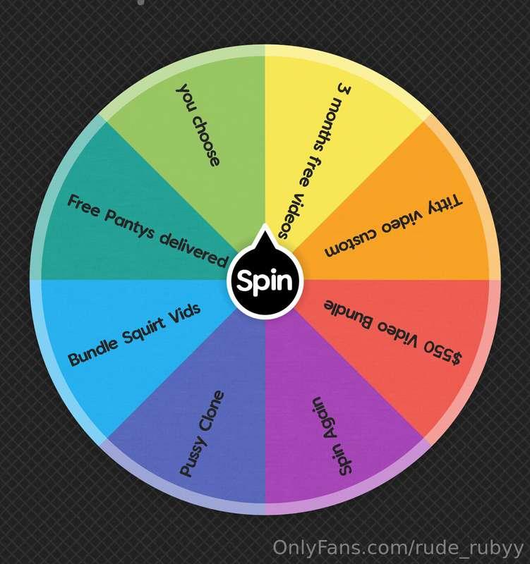 Spin the wheel to win! 