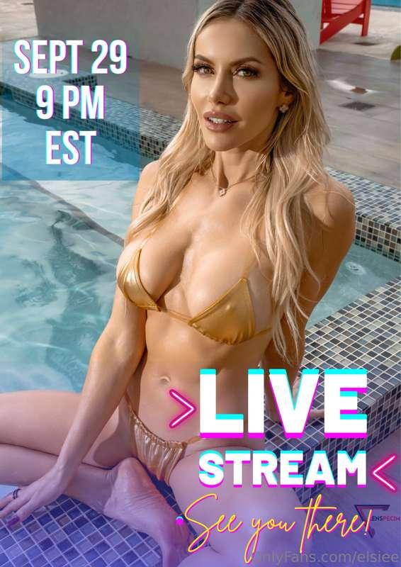 LIVE STREAM Friday!! Join me 💋