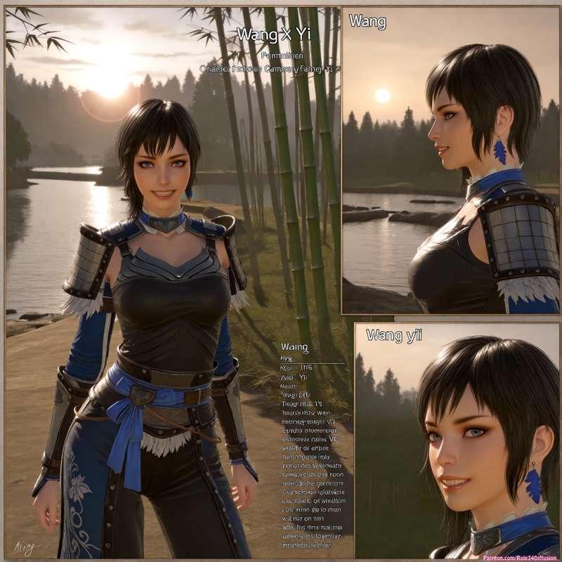 Wang Yi of Dynasty Warriors Sexy Poses [Gen 2.5]