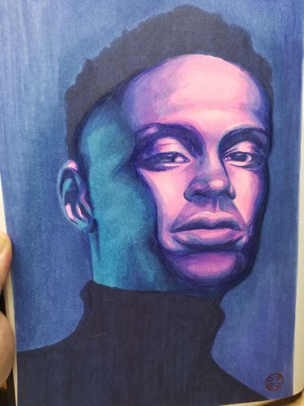 Practicing portraits with copics